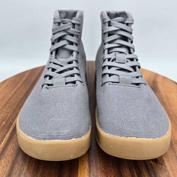 Nobull Shoes Womens 8 Gray Canvas High Top Gym Workout Trainer Athletic Sneakers - Picture 2 of 8